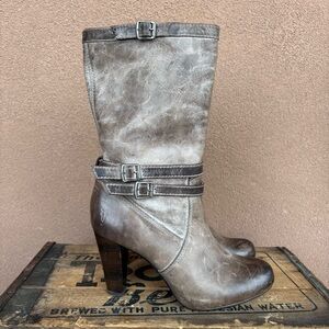 Frye Miranda Slouch Distressed Leather Boot